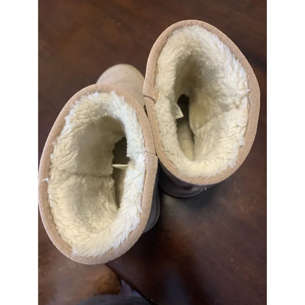 Vepose Suede‎ Leather Sherpa Lined Youth Booties Size 2
